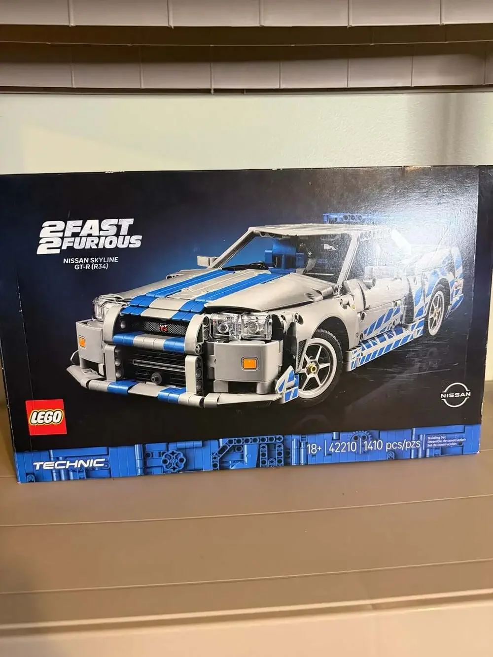 LEGO Technic 2 Fast 2 Furious Nissan Skyline GT-R (R34) 42210 Building Set